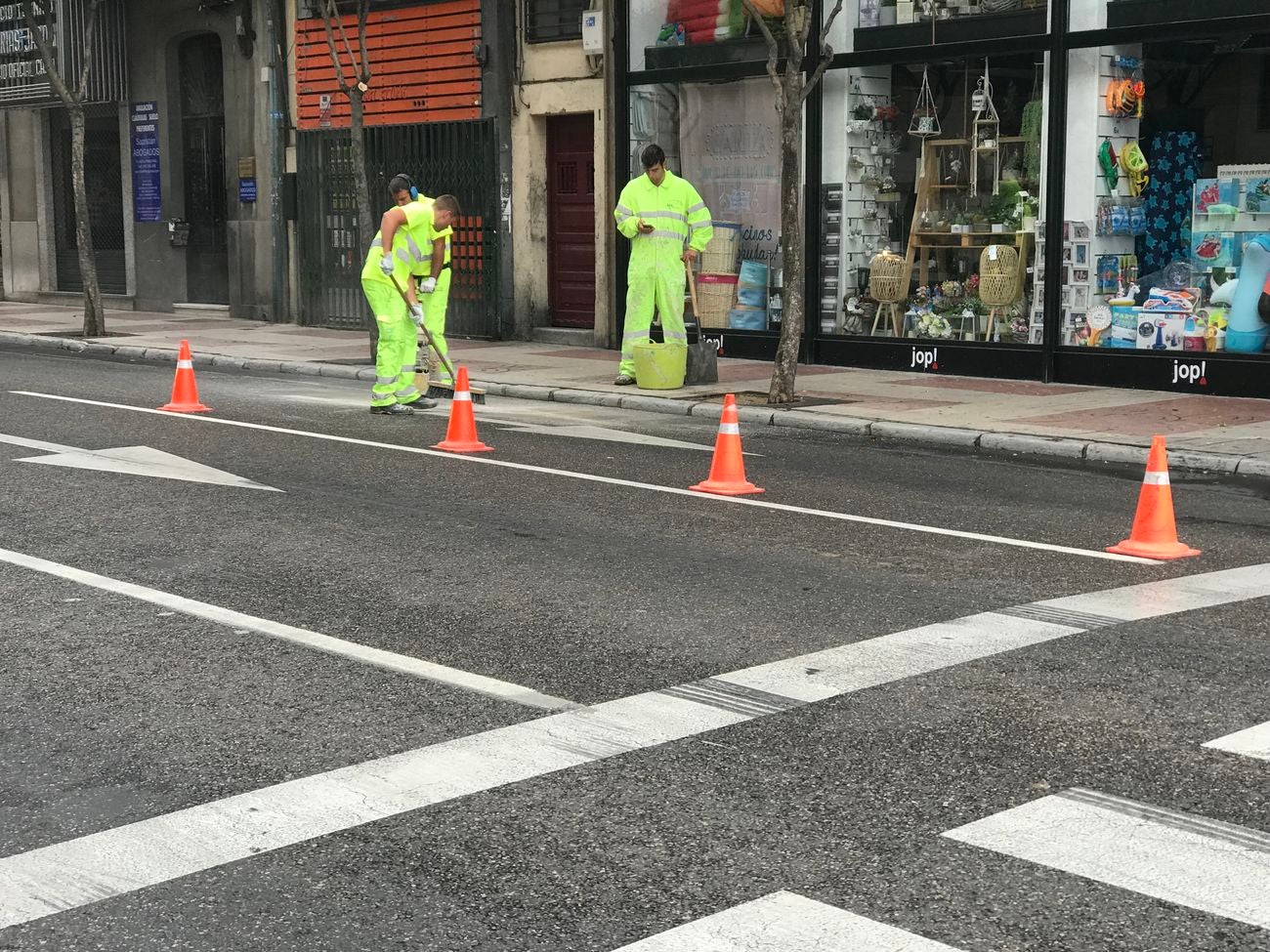 Comienzan las obras para la semipeatonalización de Ordoño.