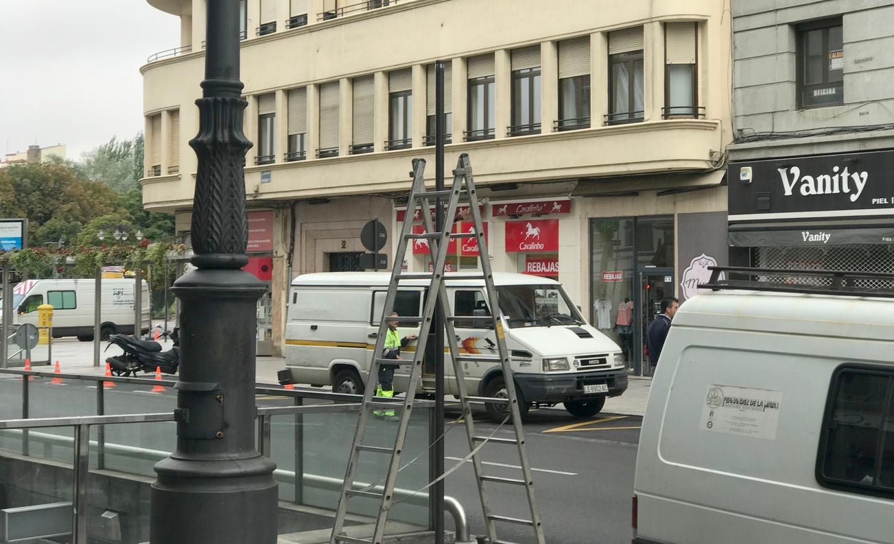 Comienzan las obras para la semipeatonalización de Ordoño.