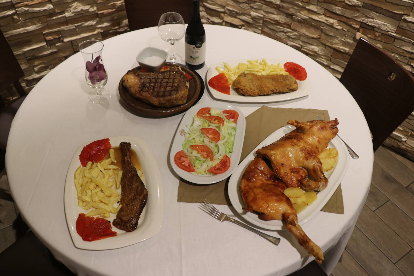 Imagen del chuletón de buey de este restaurante.