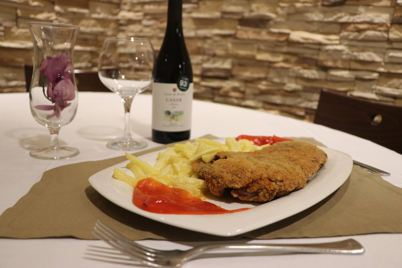 Imagen del chuletón de buey de este restaurante.