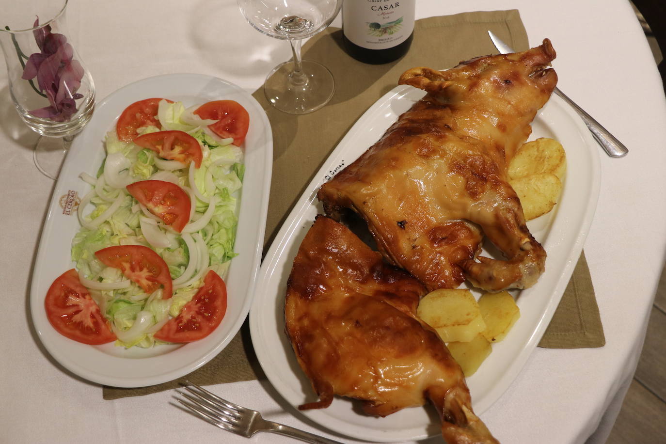 Imagen del chuletón de buey de este restaurante.