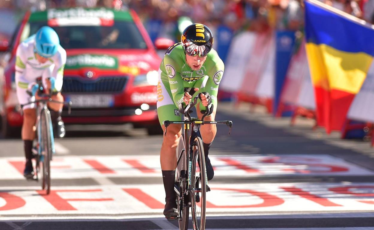 Primoz Roglic (Jumbo-Visma) ganó la décima etapa. 