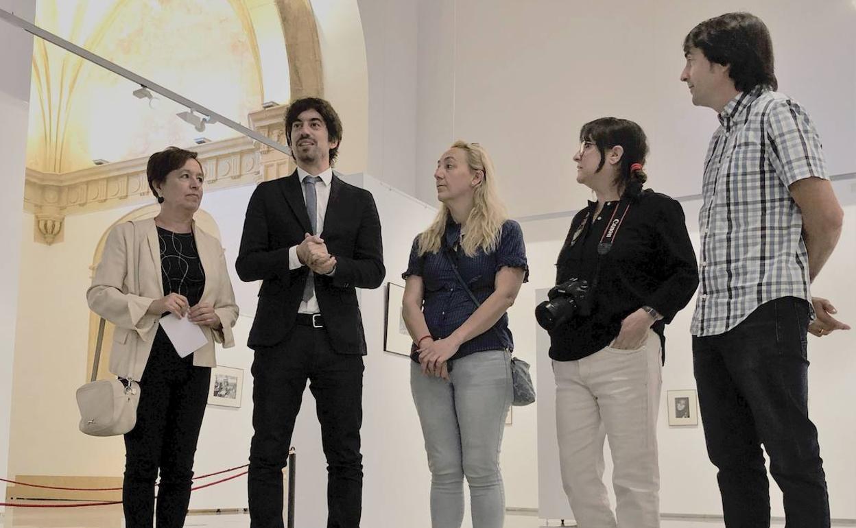 Pablo López Presa, durante su visita. 