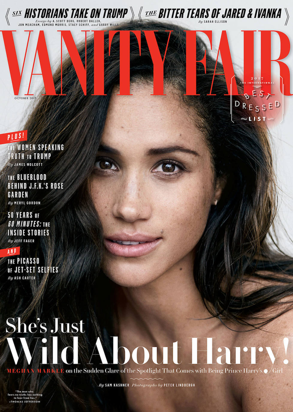 Meghan Markle en la portada de Vogue. 