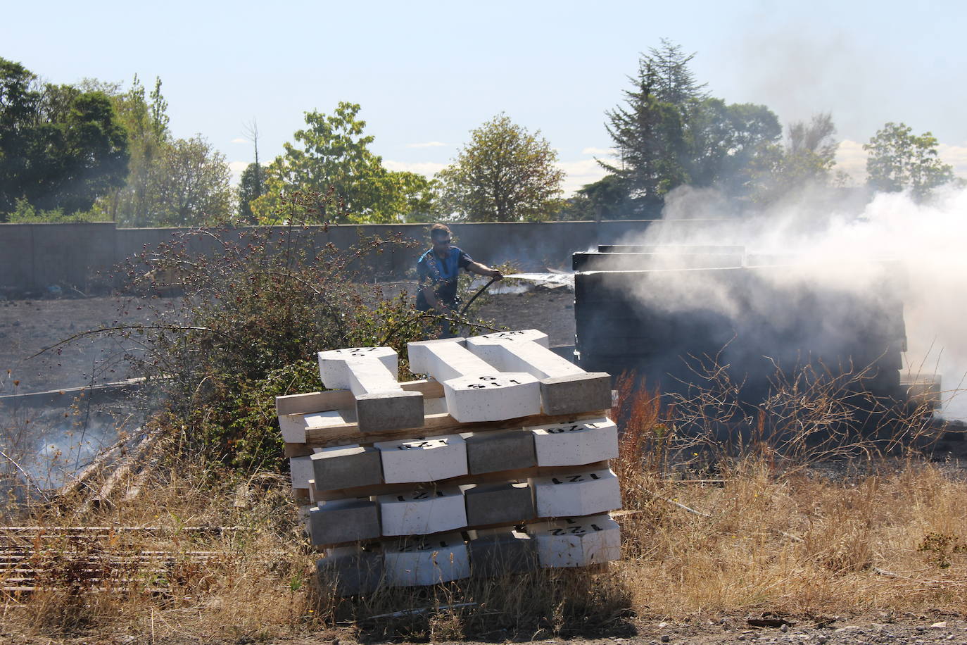 Fotos: Fuego en Trobajo