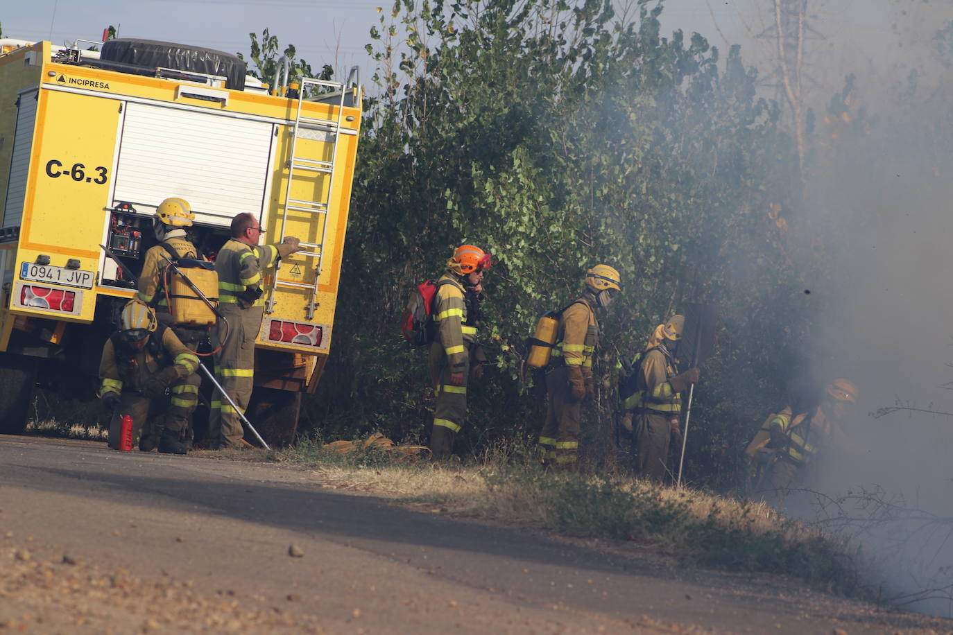 El fuego vuelve a Santa Olaja de la Ribera este viernes.