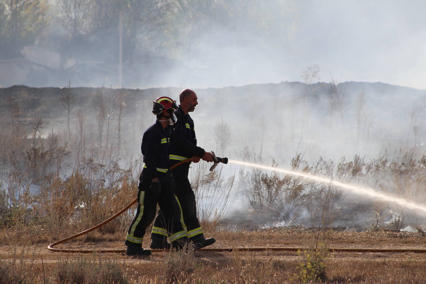 El fuego vuelve a Santa Olaja de la Ribera este viernes.