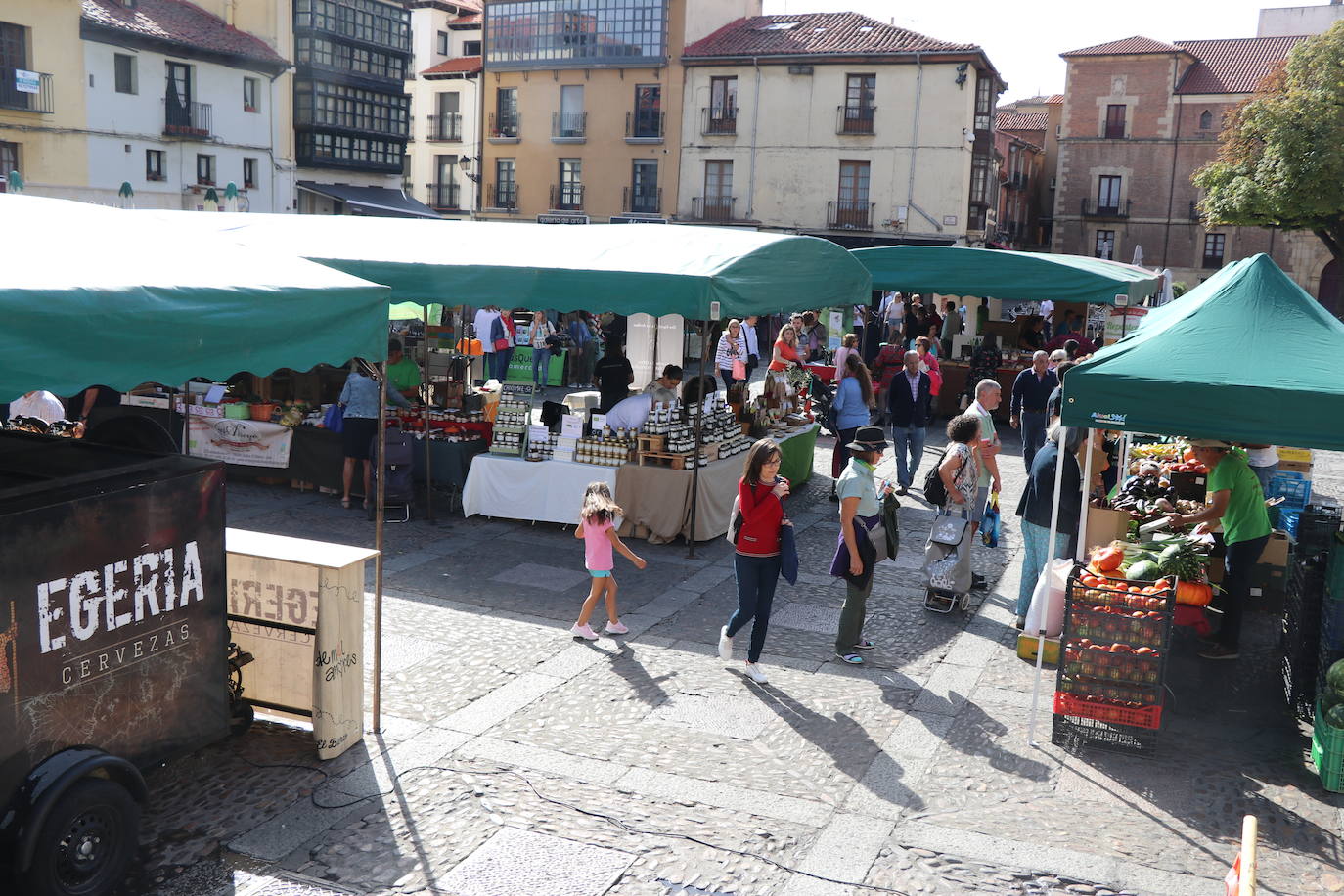 La I Feria Ecomercado 'Ciudad de León' quiere mostrar durante este sábado otra forma de consumir, muy relacionada con el desarrollo del mundo rural y una producción sostenible y artesanal.