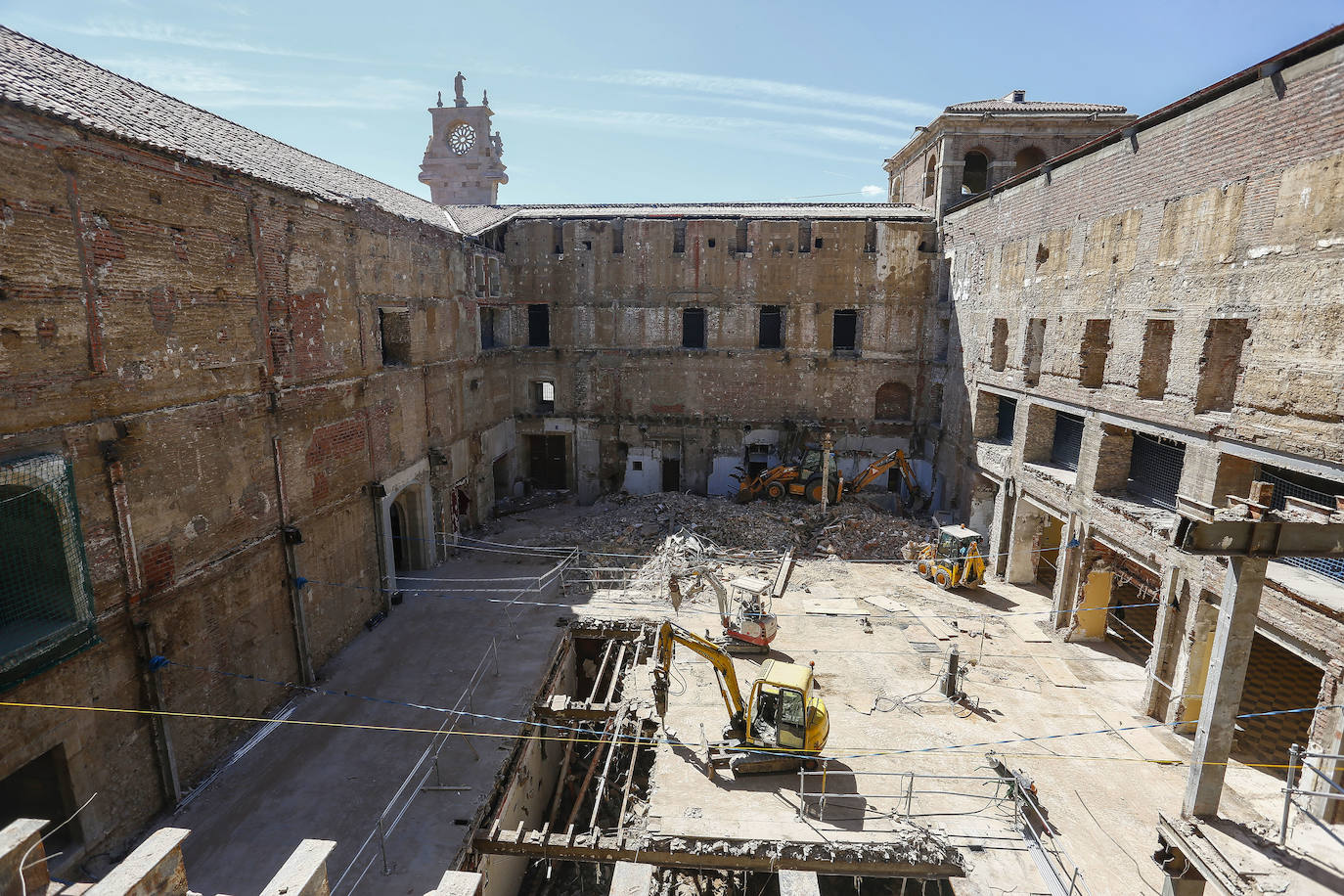 Obras en el Parador de San Marcos.