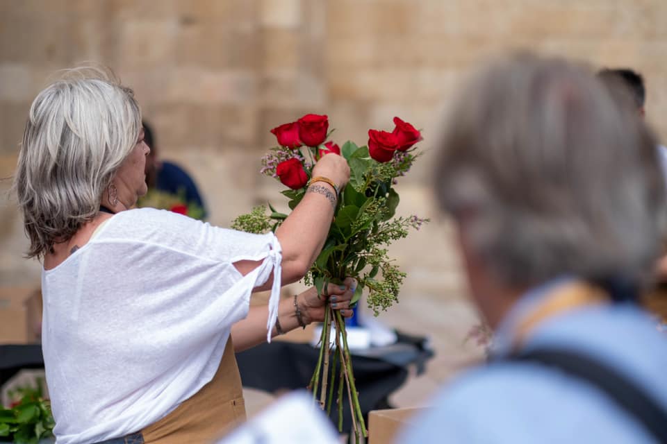 Antonio Jesús Vázquez, mejor artesano florista de España. 