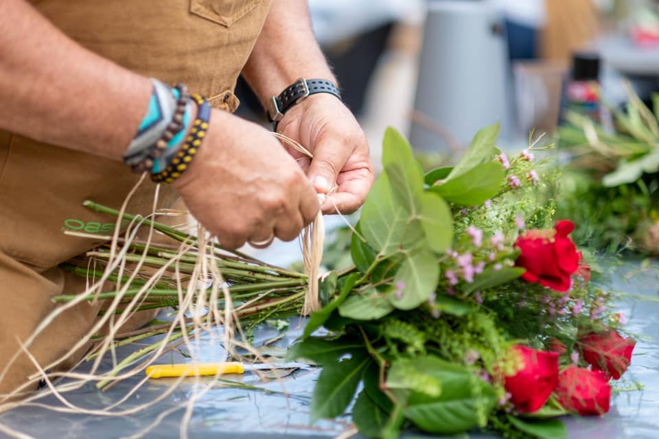 Antonio Jesús Vázquez, mejor artesano florista de España. 