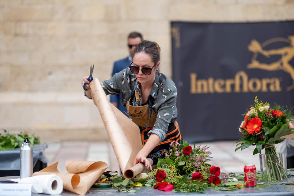 Antonio Jesús Vázquez, mejor artesano florista de España. 