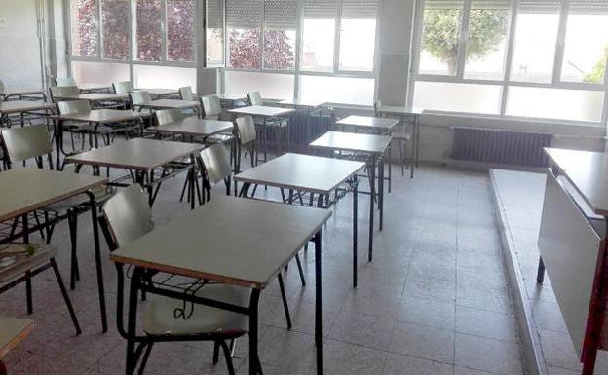 Imagen de un aula del IES Fernando I de Valencia de Don Juan.