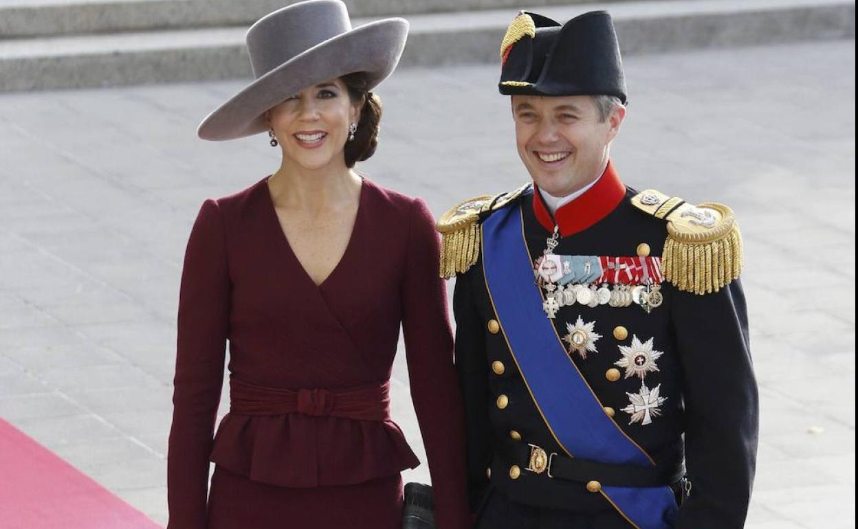 El Príncipe Federico y Mary de Dinamarca.