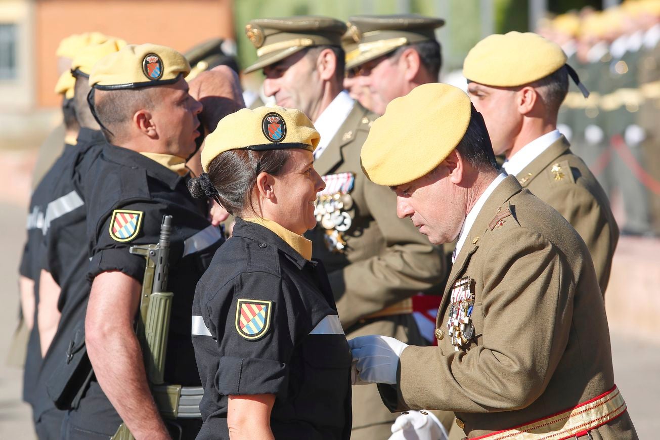 La delegada del Gobierno en Castilla y León, Mercedes Martín, asiste al acto de celebración de la patrona de la Unidad Militar de Emergencias (UME) en Ferral del Bernesga.