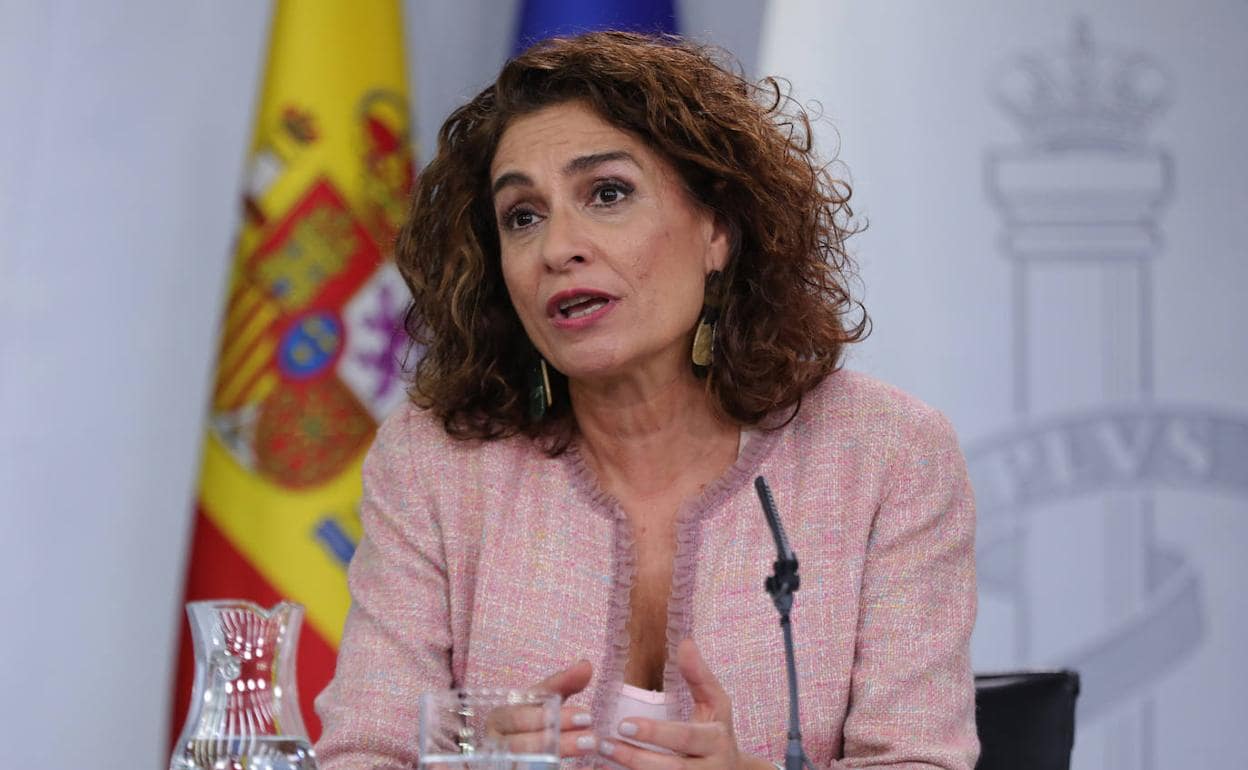 La ministra de Hacienda en funciones, María Jesús Montero. 