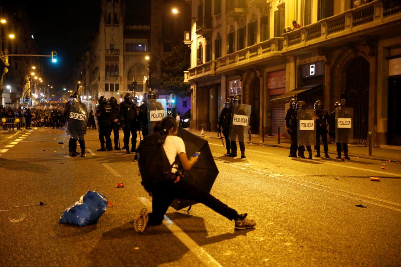 Fotos: Protestas en Cataluña al conocerse la condena de los líderes independentistas