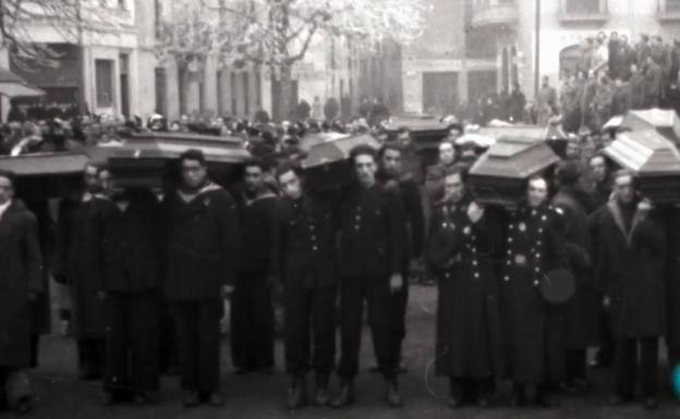 Galería. Un momento durante el funeral en León.