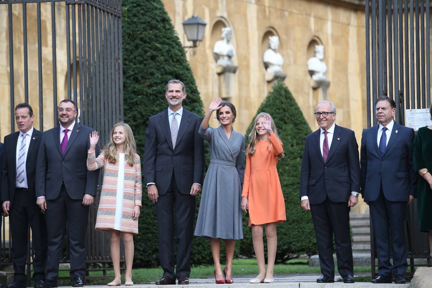 La Familia Real en Oviedo. 