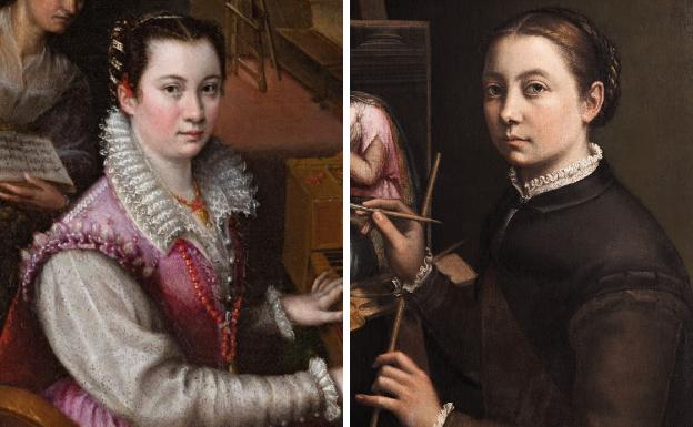 Lavinia Fontana y Sofonisba Anguissola. 