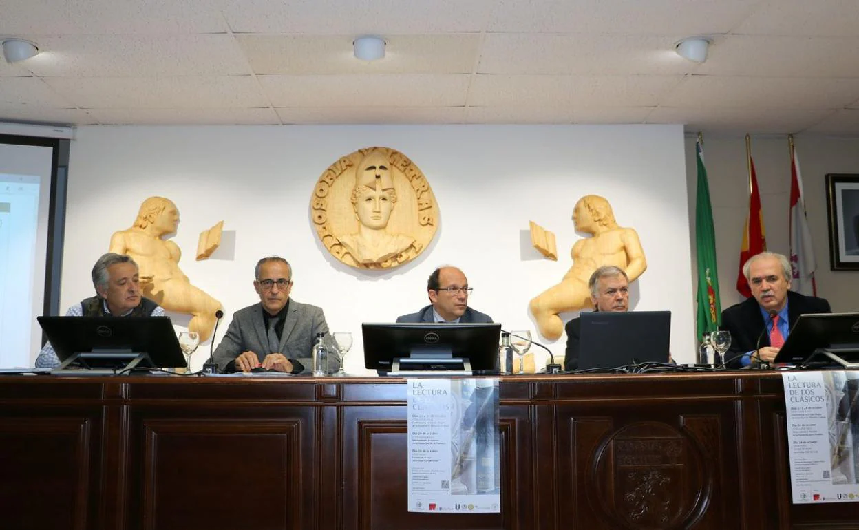 De izda. a dcha. Santiago Asenjo, Jesús M. Nieto Ibáñez, Carlos Polanco de la Puente, Juan Matas y Eloy Martos.