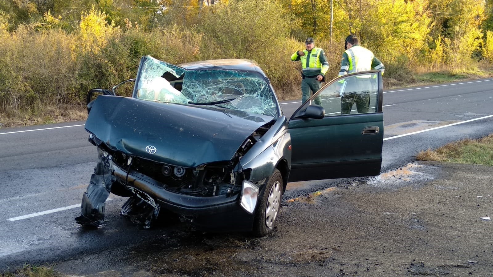 Dos personas han resultado heridas de gravedad tras una salida de vía del turismo en el que viajaban