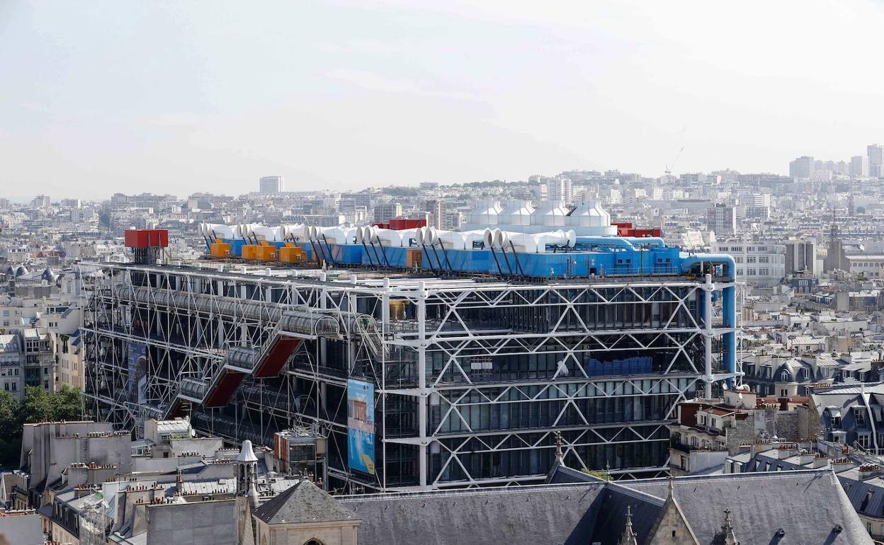 Vista del Centro Pompidou de París. 