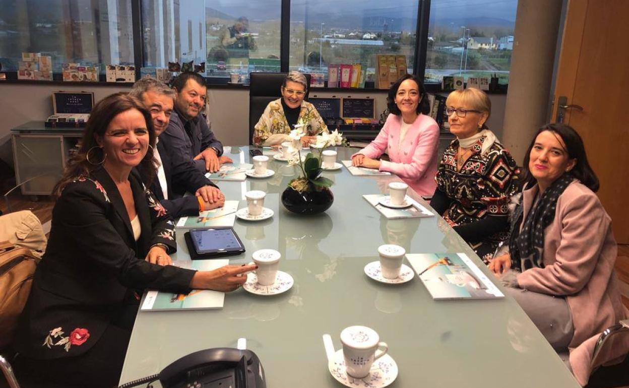 Los candidatos de Ciudadanos mantienen un encuentro con empresarios.