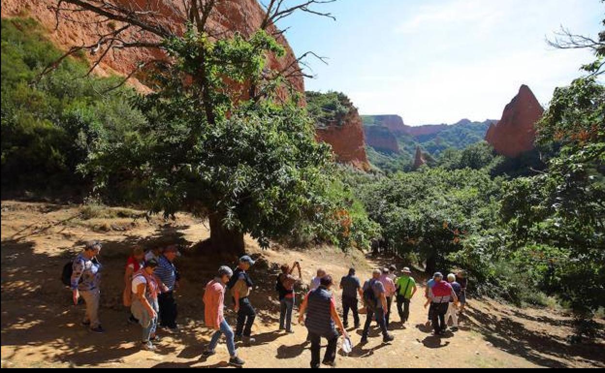 Visitantes en Las Médulas. 