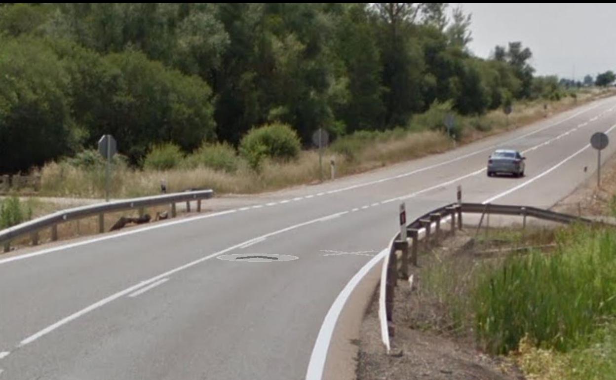 Tramo donde ha tenido lugar el accidente.