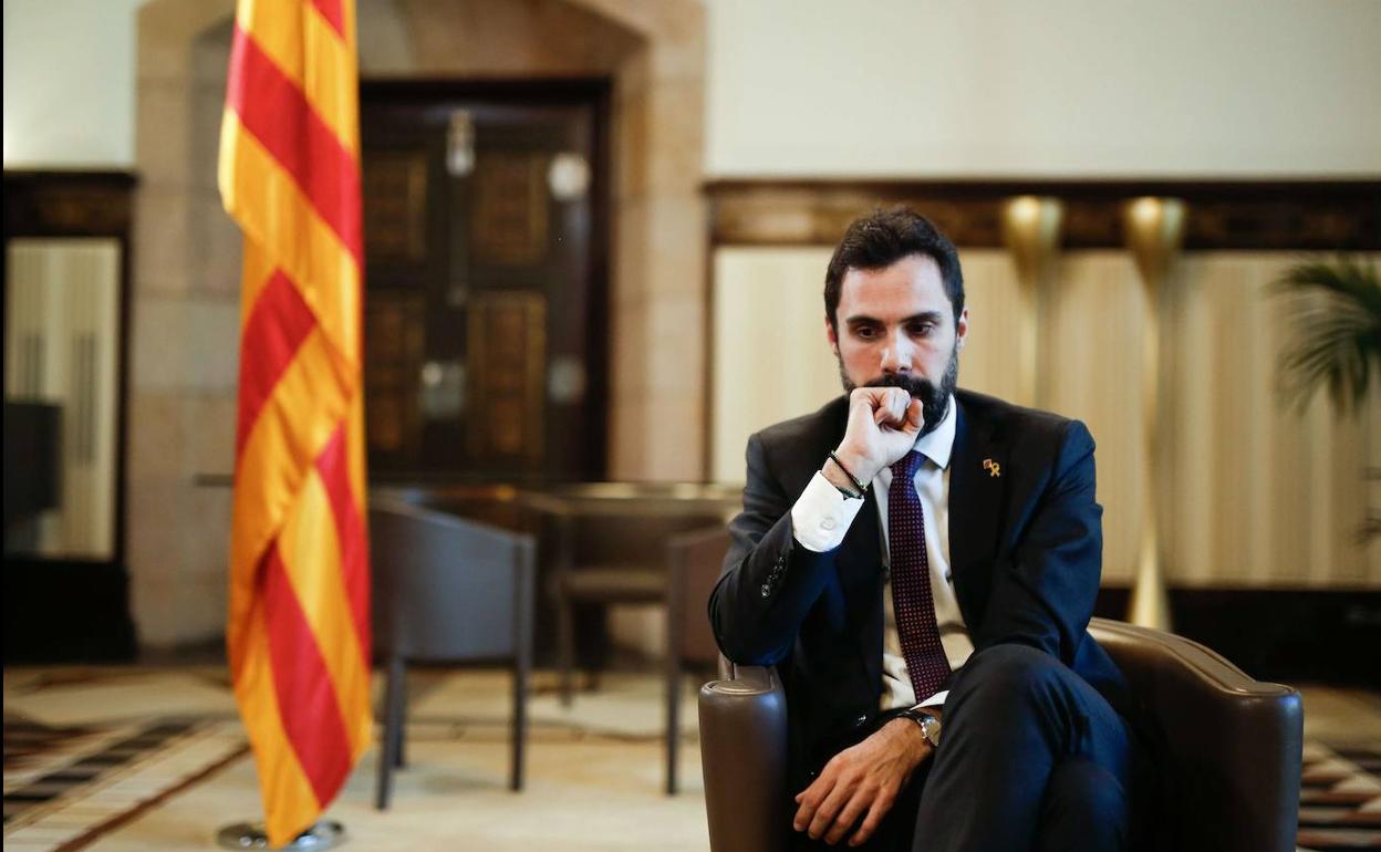 El presidente de la Cámara catalana, Roger Torrent.