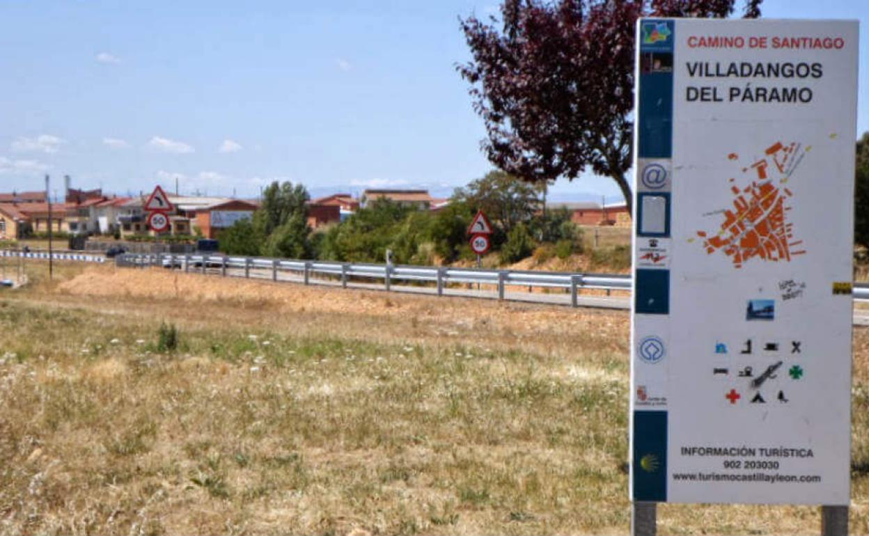 Camino de Santiago a su paso por Villadangos del Páramo