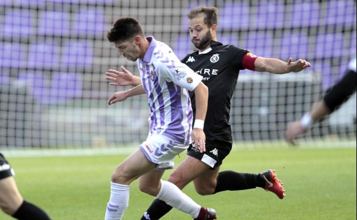 Antonio Martínez, en el partido de la pasada temporada en Zorrilla.