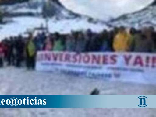 Fotos: Protesta en la estación de esquí de Pajares