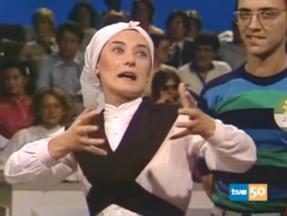 Beatriz Carvajal en el 'Un, dos, tres'