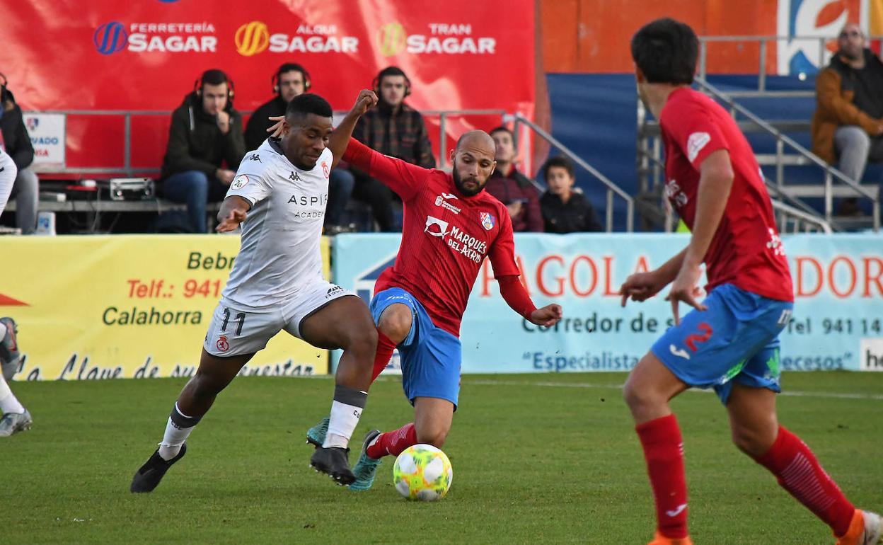 Kawaya, en el partido ante el Calahorra.