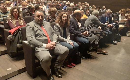 El presidente de la Diputación, durante los actos en el Auditorio Ciudad de León. 