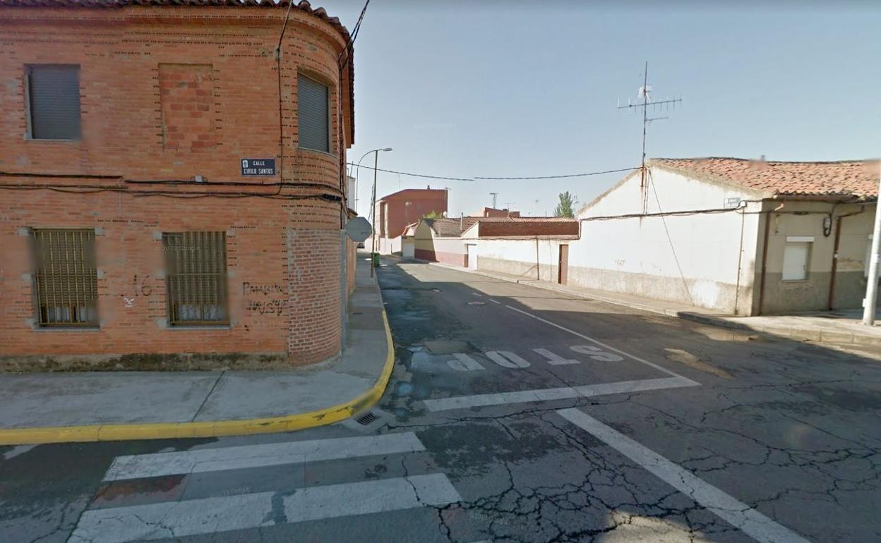 Imagen del asfaltado urbano en Santa María del Páramo.