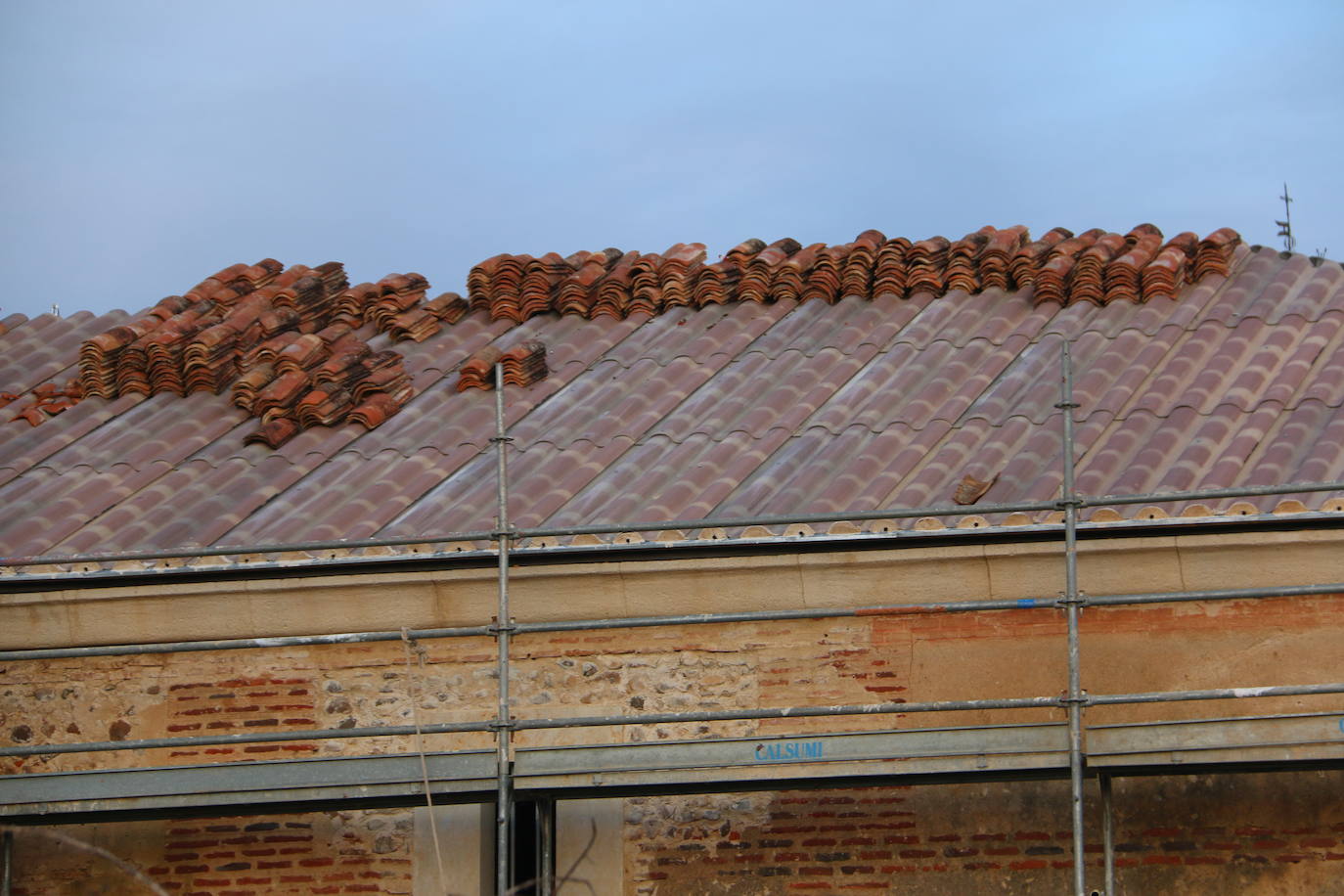 Fotos: Obras en la panera del Monasterio de Sandoval