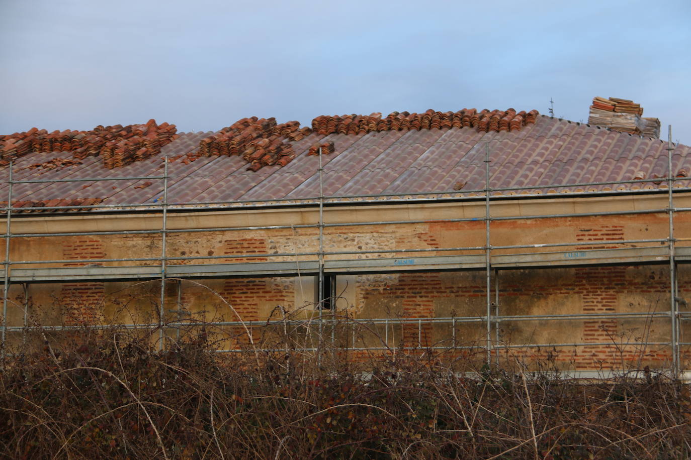 Fotos: Obras en la panera del Monasterio de Sandoval