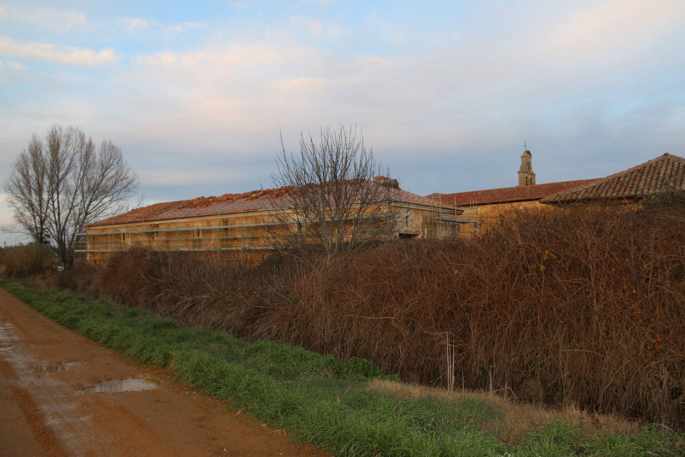 Fotos: Obras en la panera del Monasterio de Sandoval