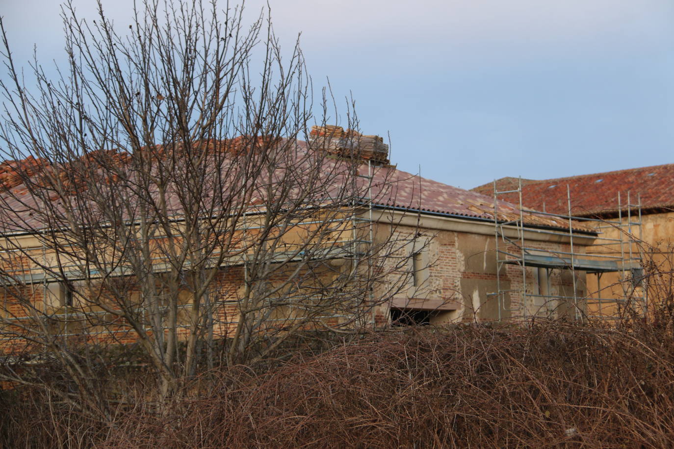 Fotos: Obras en la panera del Monasterio de Sandoval