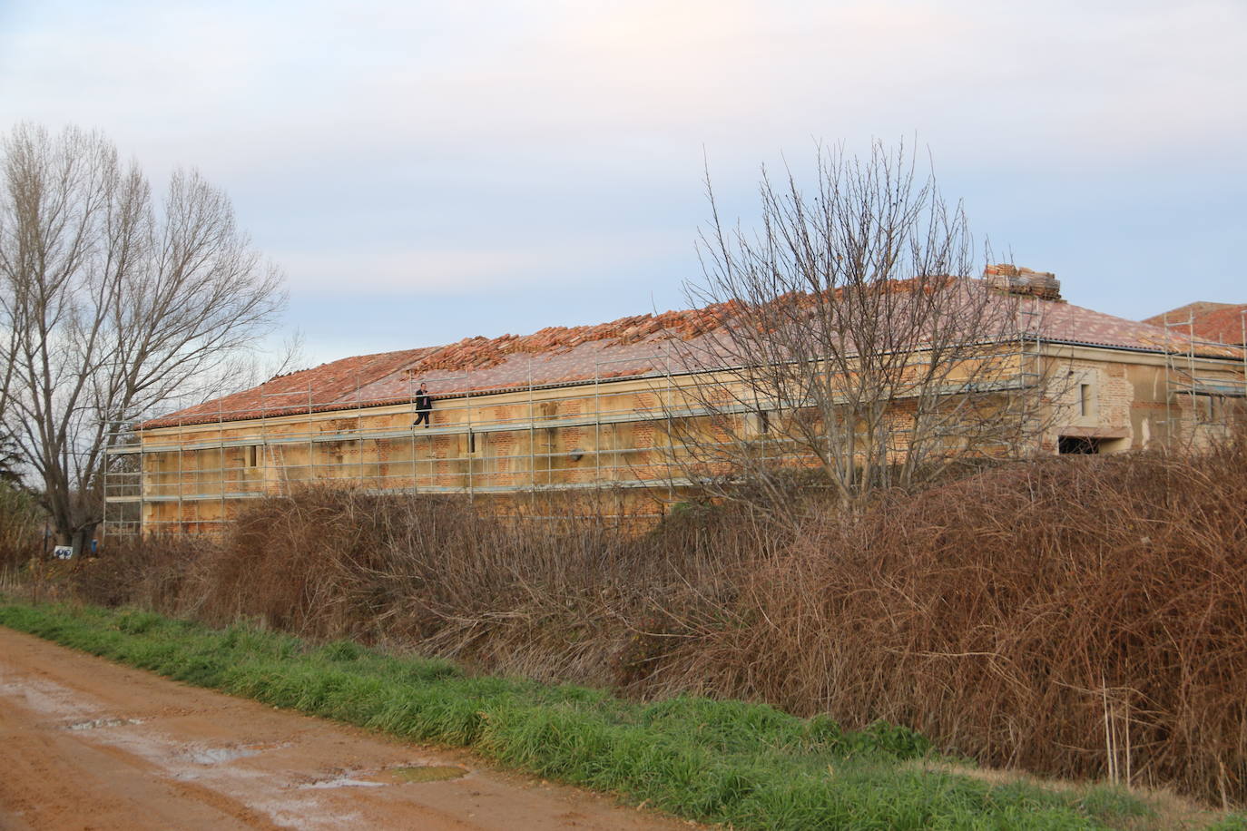 Fotos: Obras en la panera del Monasterio de Sandoval