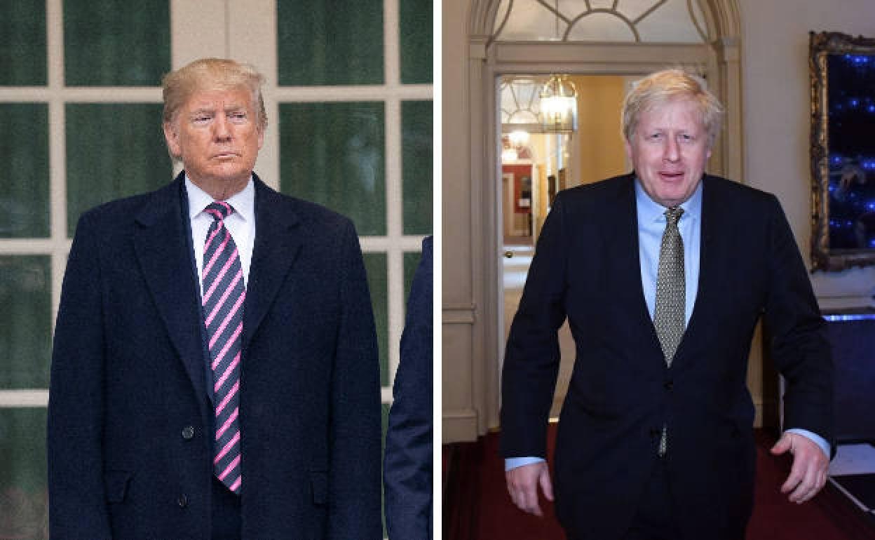 Donald Trump y Boris Johnson. 