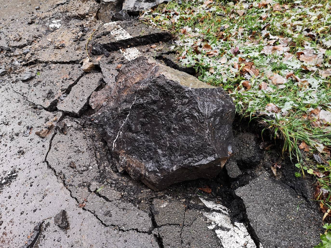 Fotos: Desprendimientos en Caín a causa del temporal