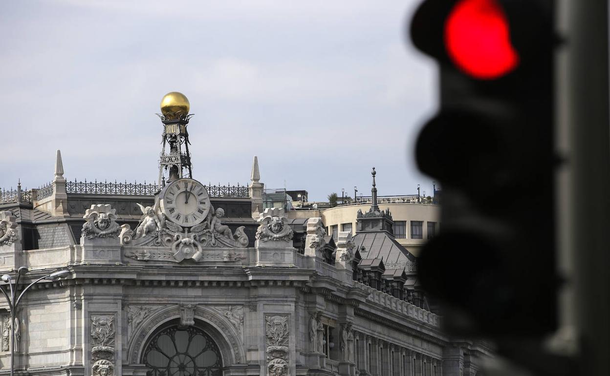 Fachada de la sede del Banco de España.
