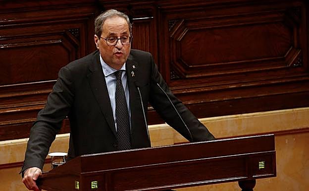 Torra acelerará a partir de enero un pacto entre los grupos secesionistas para ejercer la autodeterminación