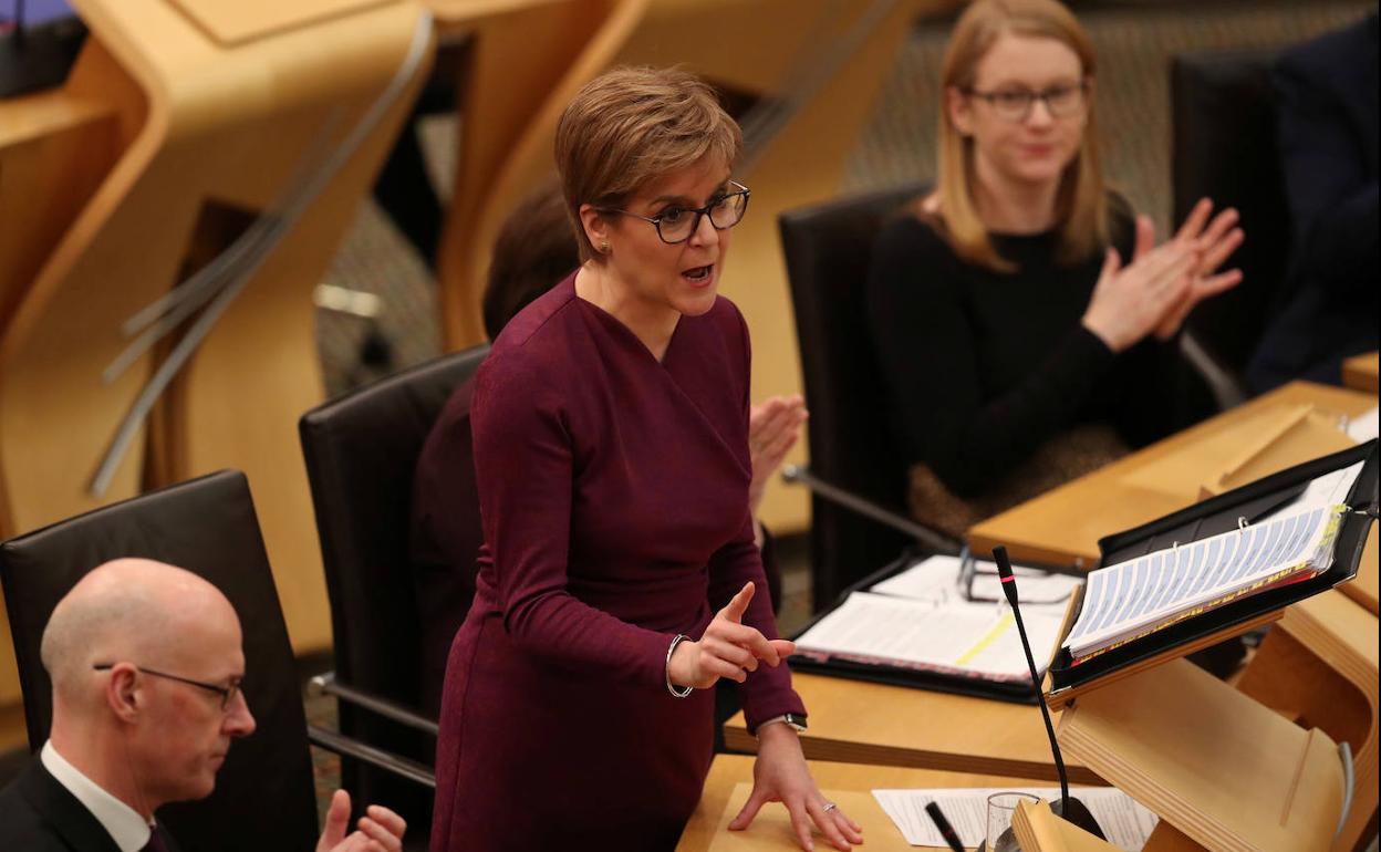 La ministra principal de Escocia, Nicola Sturgeon. 