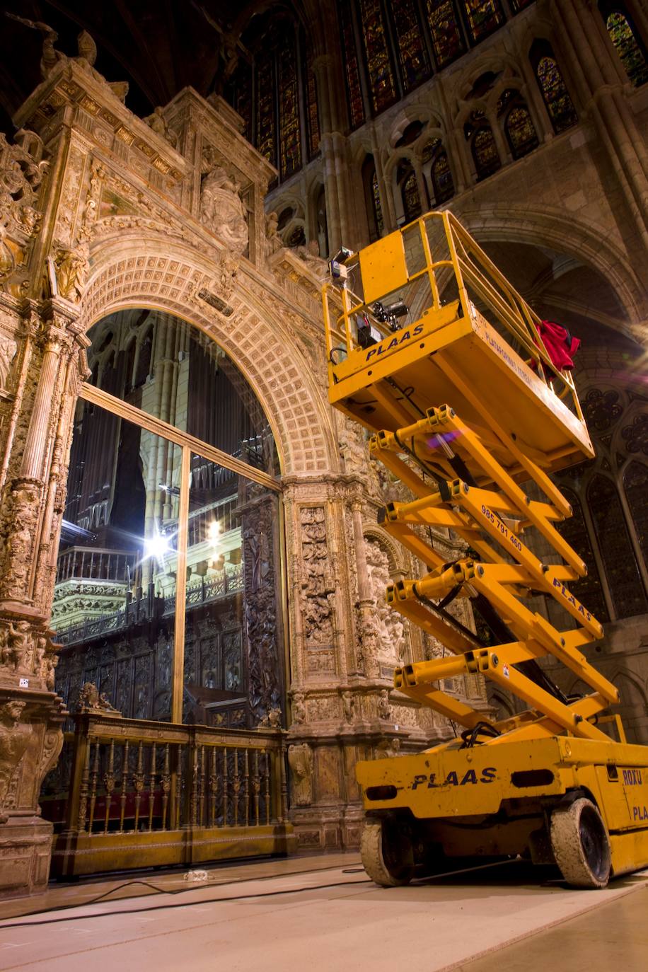 Fotos: Del rosetón al trascoro, la Catedral de León no termina las obras
