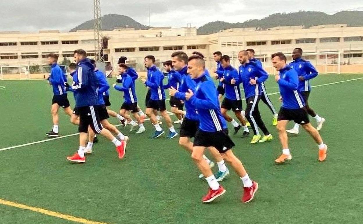 Entrenamiento de la Ponferradina.